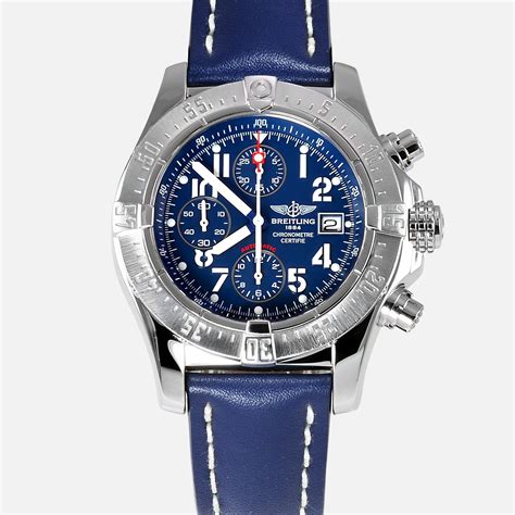 breitling avenger skyland replica|Breitling Avenger Skyland 45MM Blue Dial Leather Strap (A13380).